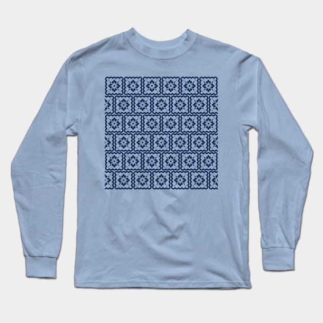 Tiles pattern Long Sleeve T-Shirt by Gaspar Avila